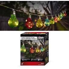 CATENA LUMINOSA SOLARE MT.2 C/10 LAMPADINE COL.CM.10 (4PZ)
