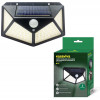 FARETTO SOLARE LED 4 FACCE C/SENSORE MOV. CM.14X10  (6PZ)