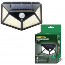 FARETTO SOLARE LED 4 FACCE C/SENSORE MOV. CM.14X10  (6PZ)