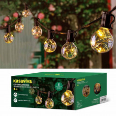 CATENA LUMINOSA C/10 LAMPADINE MICROLED DA ESTERNO CONNETT. (3pz)