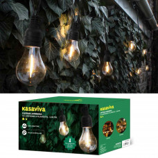 CATENA LUMINOSA C/10 LAMPADINE A FILAMENTO DA ESTERNO (2 pz)