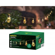 CATENA LUMINOSA A ENERGIA SOLARE MT.2 C/10 LAMPADINE TR.CM.5 (8PZ)